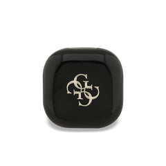 Guess Auriculares TWS Inalámbricos con Logo Metalizado y Estuche de Carga, Negros