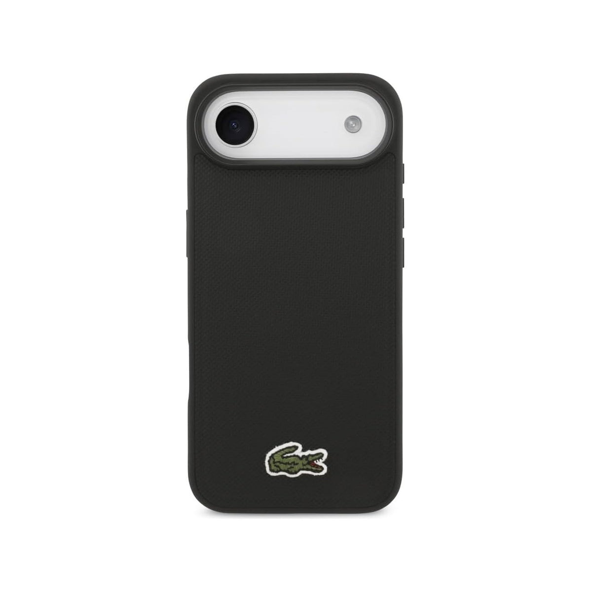 Lacoste Funda Petit Piqué para iPhone Air Compatible con MagSafe, Negro