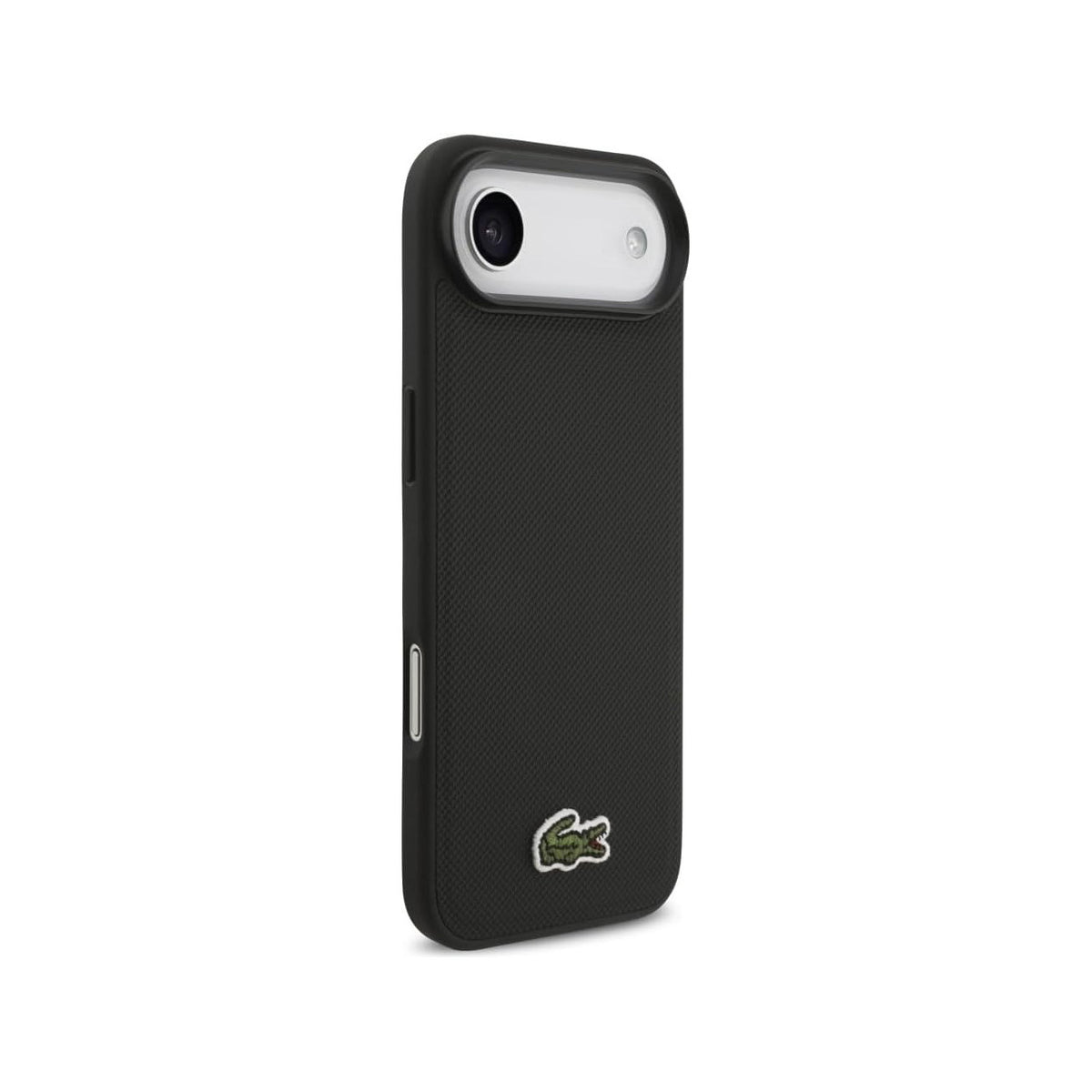 Lacoste Funda Petit Piqué para iPhone Air Compatible con MagSafe, Negro