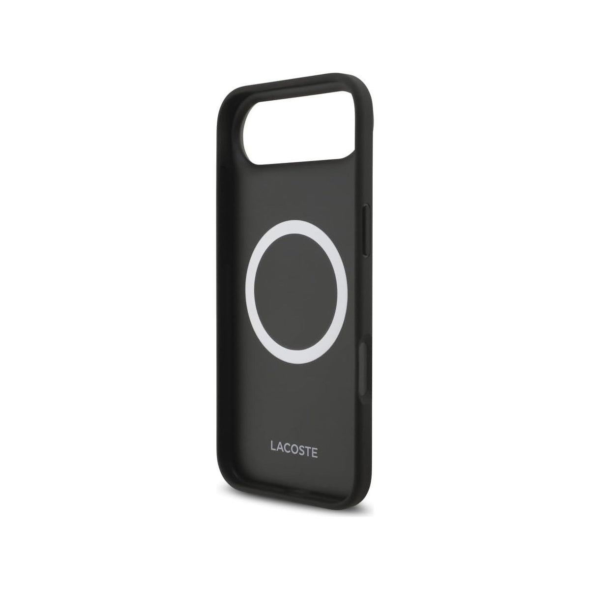 Lacoste Funda Petit Piqué para iPhone Air Compatible con MagSafe, Negro