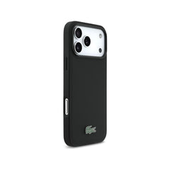 Lacoste iPhone 17 Pro Case – PVC Petit Piqué MagSafe Case with Lacquered Logo, Secure Protection and Precise Fit