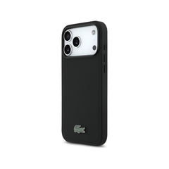 Lacoste iPhone 17 Pro Case – PVC Petit Piqué MagSafe Case with Lacquered Logo, Secure Protection and Precise Fit