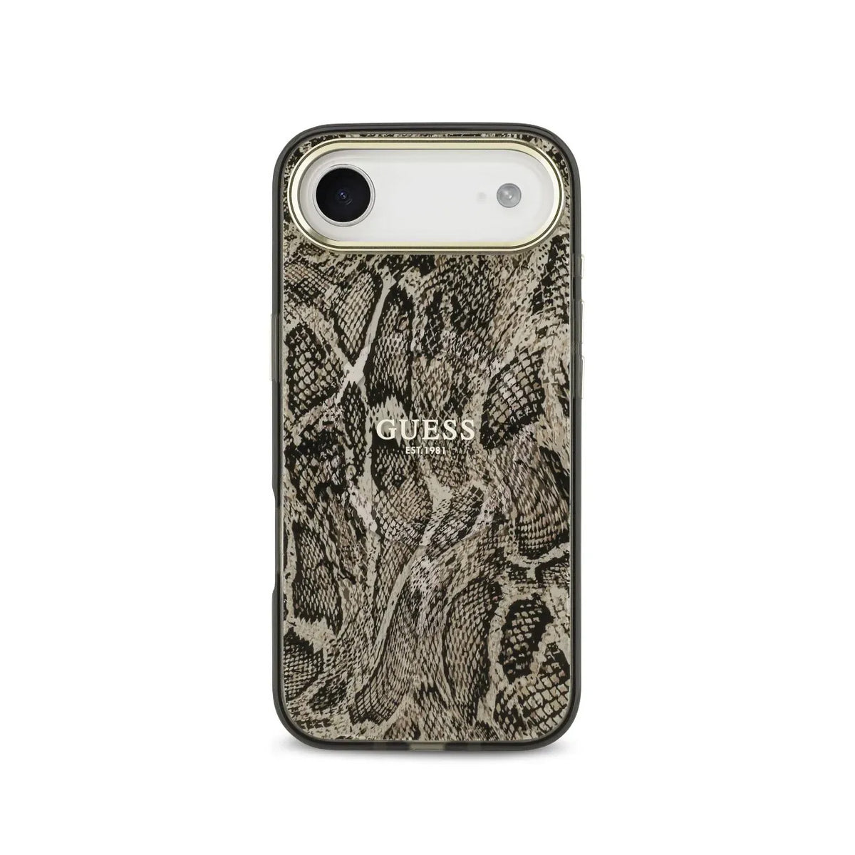 GUESS iPhone 17 Air Case – PC+TPU Case with MagSafe Brown Python Print, Elegant Design and Precise Fit