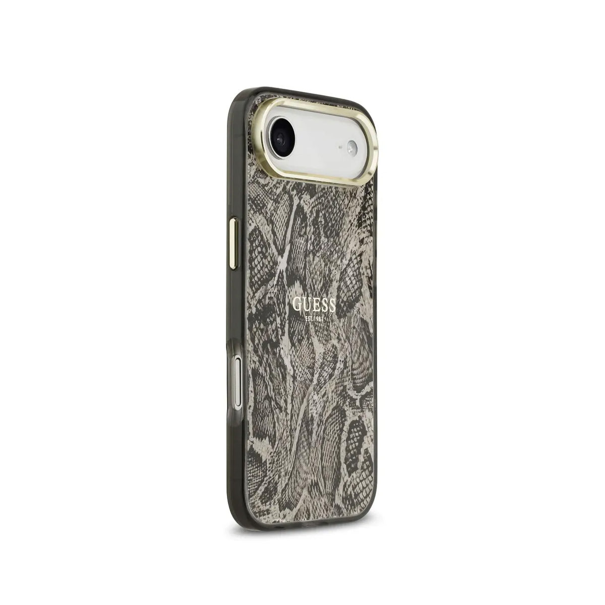 GUESS iPhone 17 Air Case – PC+TPU Case with MagSafe Brown Python Print, Elegant Design and Precise Fit