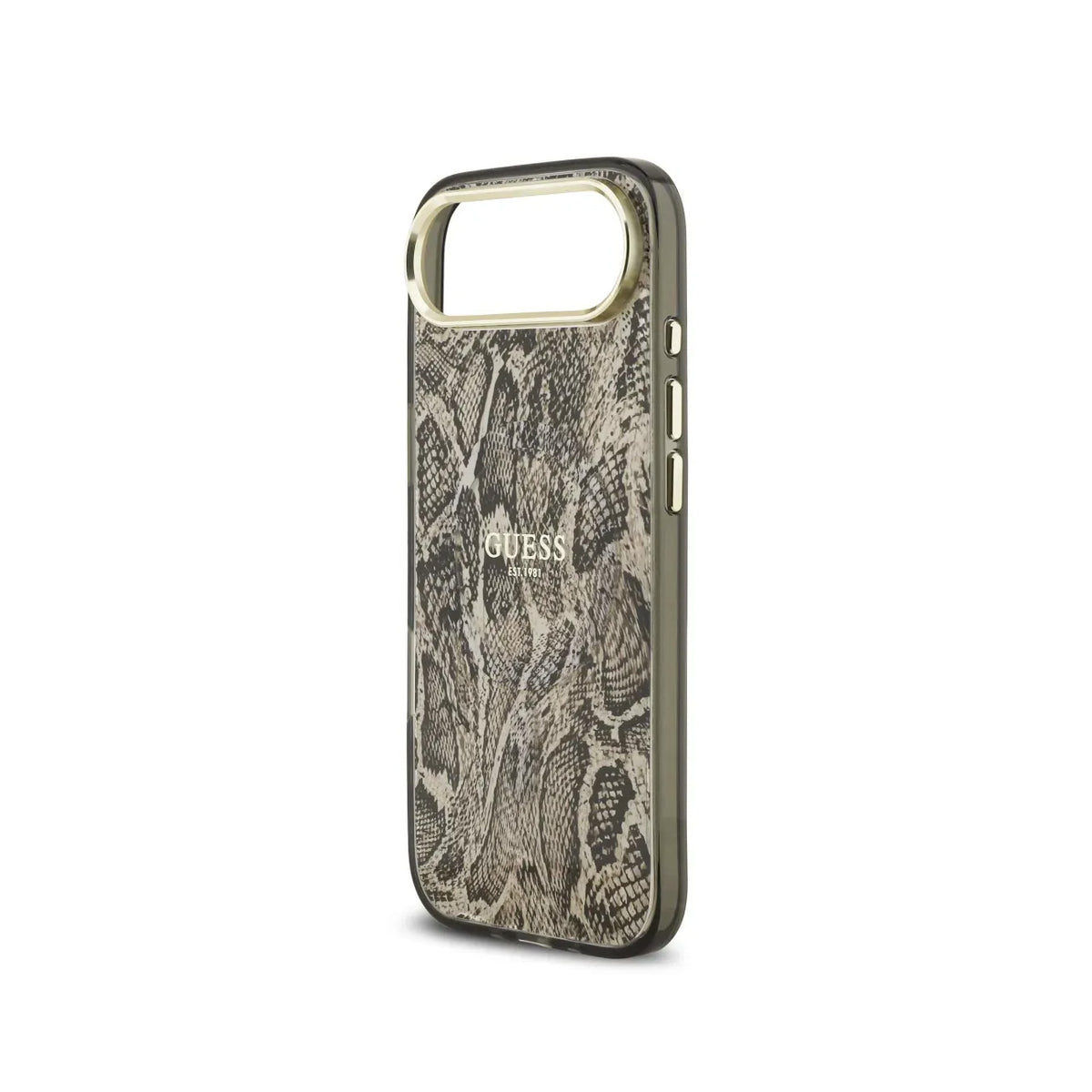 GUESS iPhone 17 Air Case – PC+TPU Case with MagSafe Brown Python Print, Elegant Design and Precise Fit