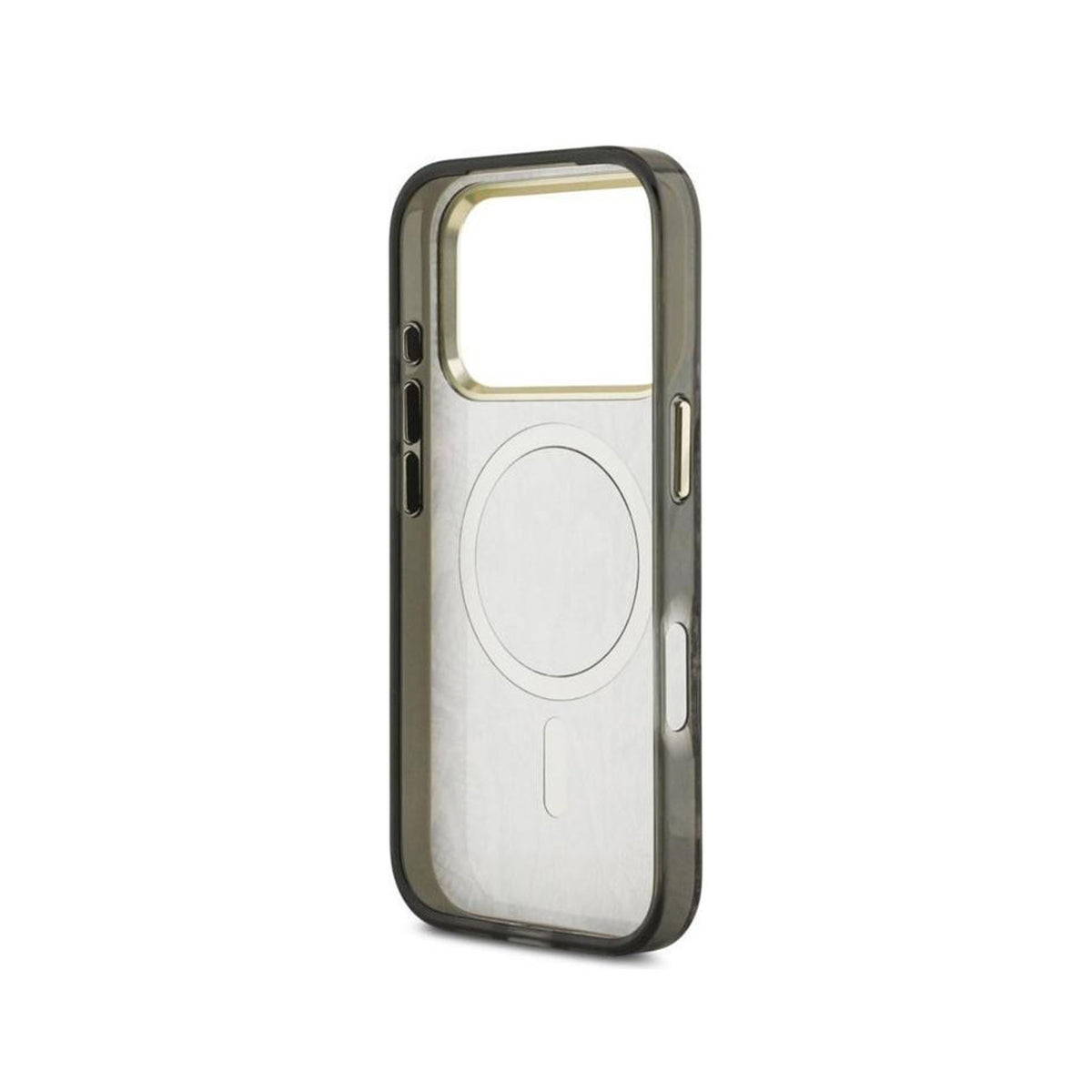 GUESS Funda Estampado Pitón para iPhone 17 Pro/18 Pro Compatible con MagSafe, Marrón