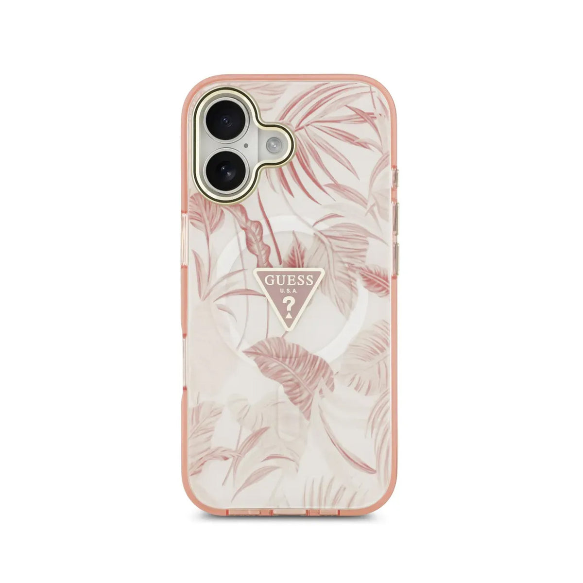 Guess iPhone 17 Case – MagSafe Compatible, Pink Jungle Print, Drop Protection, and Precise Fit