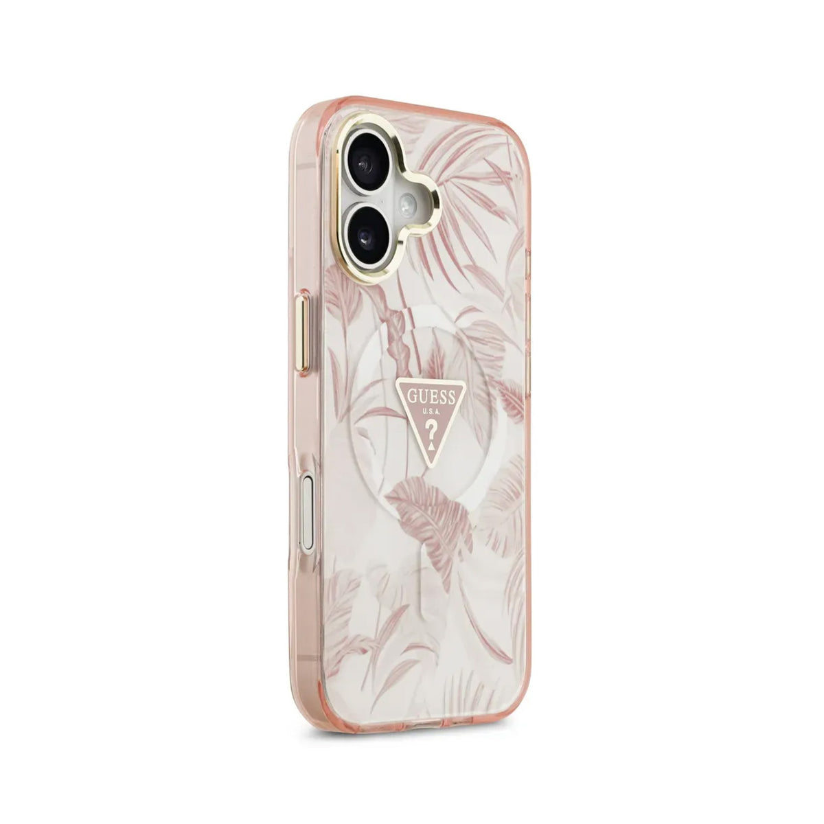 Guess iPhone 17 Case – MagSafe Compatible, Pink Jungle Print, Drop Protection, and Precise Fit