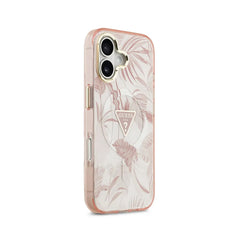 Guess Funda para iPhone 17 – Carcasa con MagSafe, Estampado Selvático Rosa, Protección Anticaídas y Ajuste Preciso