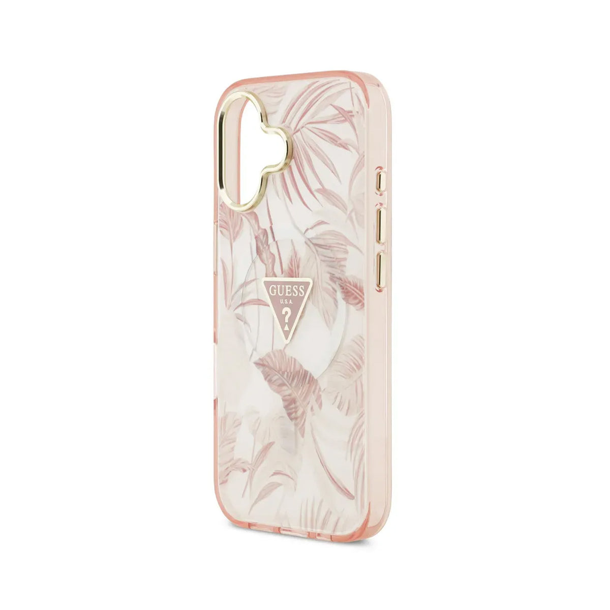 Guess iPhone 17 Case – MagSafe Compatible, Pink Jungle Print, Drop Protection, and Precise Fit