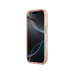 Guess Funda para iPhone 17 Pro – Carcasa PC + TPU Compatible con MagSafe, Estampado Selvático Rosa y Protección Anticaídas