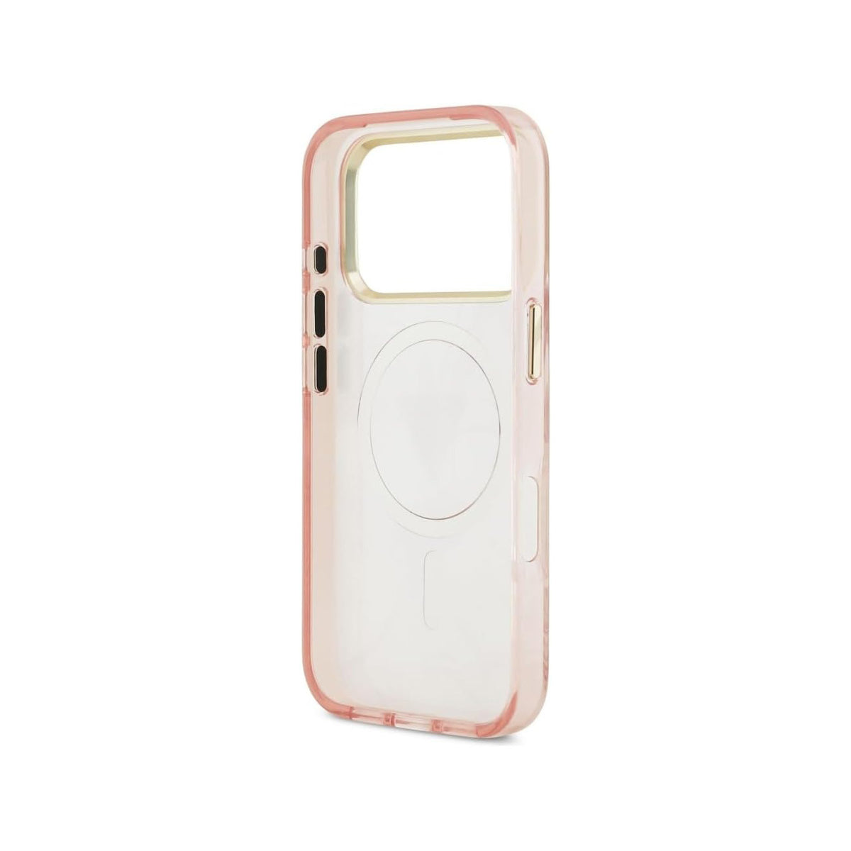 Guess Funda Estampado Selvático para iPhone 17 Pro Max/18 Pro Max Compatible con MagSafe y Protección Anticaídas, Rosa