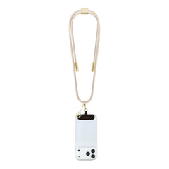 Guess Cuerda de Nylon 2 en 1 – Cable de Carga USB-C a USB-C Beige, Diseño Resistente y Carga Segura