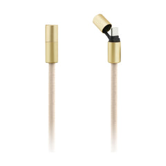 Guess Cuerda de Nylon 2 en 1 – Cable de Carga USB-C a USB-C Beige, Diseño Resistente y Carga Segura