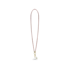 GUESS Correa Universal para Teléfono – Cadena Rosa con Piedras Brillantes y Charms, Diseño Elegante y Sujeción Segura