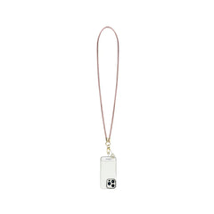 GUESS Correa Universal para Teléfono – Cadena Rosa con Piedras Brillantes y Charms, Diseño Elegante y Sujeción Segura
