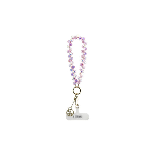 Guess Correa de Muñeca Universal – Correa Rosa con Cristales y Charm, Sujeción Segura y Diseño Elegante