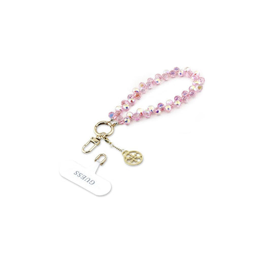 Guess Correa de Muñeca Universal para Móvil con Cristales y Charm, Rosa