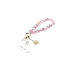 Guess Correa de Muñeca Universal – Correa Rosa con Cristales y Charm, Sujeción Segura y Diseño Elegante