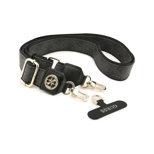 Guess Correa Universal para Móvil de Polipiel con Logo Strass, Negra