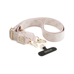 Guess Correa Universal para Teléfono – Correa de Polipiel Rosa con Logo de Strass, Sujeción Segura y Diseño Elegante