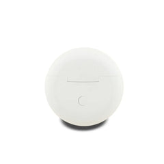 GUESS Auriculares TWS – Inalámbricos Blancos Redondos con Logo Estampado, Diseño Compacto y Sonido Claro