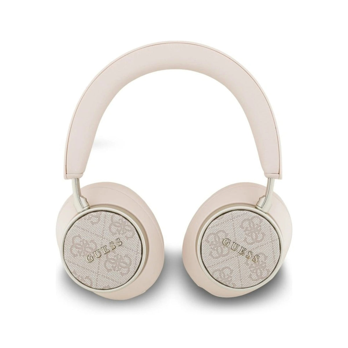 Guess Auriculares Bluetooth de Diadema – Cascos de Polipiel Rosa con Logo 4G Clásico, Conexión Inalámbrica Estable y Diseño Elegante