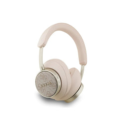 Guess Auriculares Bluetooth de Diadema – Cascos de Polipiel Rosa con Logo 4G Clásico, Conexión Inalámbrica Estable y Diseño Elegante