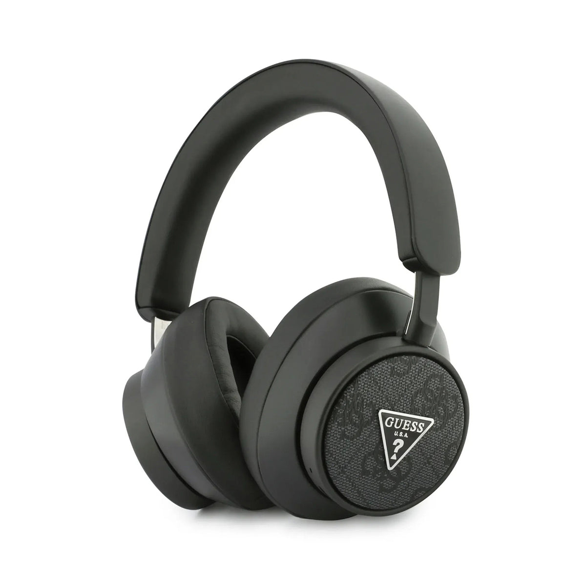 GUESS Auriculares Bluetooth con Logo Triangular, Negro