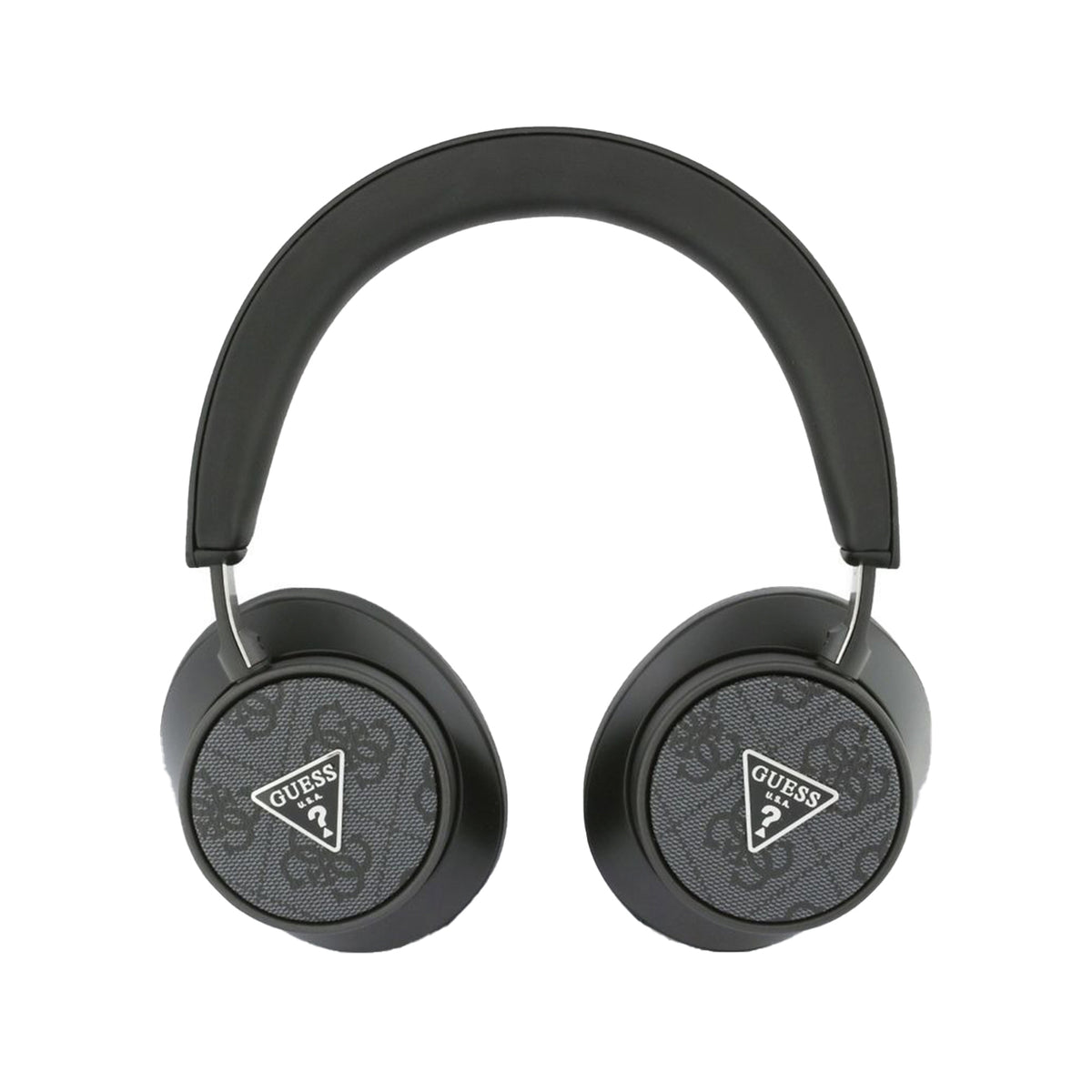 GUESS Auriculares Bluetooth con Logo Triangular, Negro