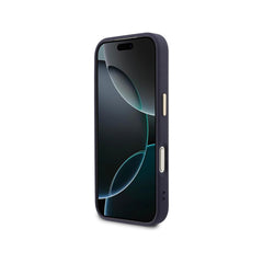 Guess iPhone 17 Pro Max Case – MagSafe Compatible Case, Perforated 4G Blue Design with Guess Logo and Drop Protection
