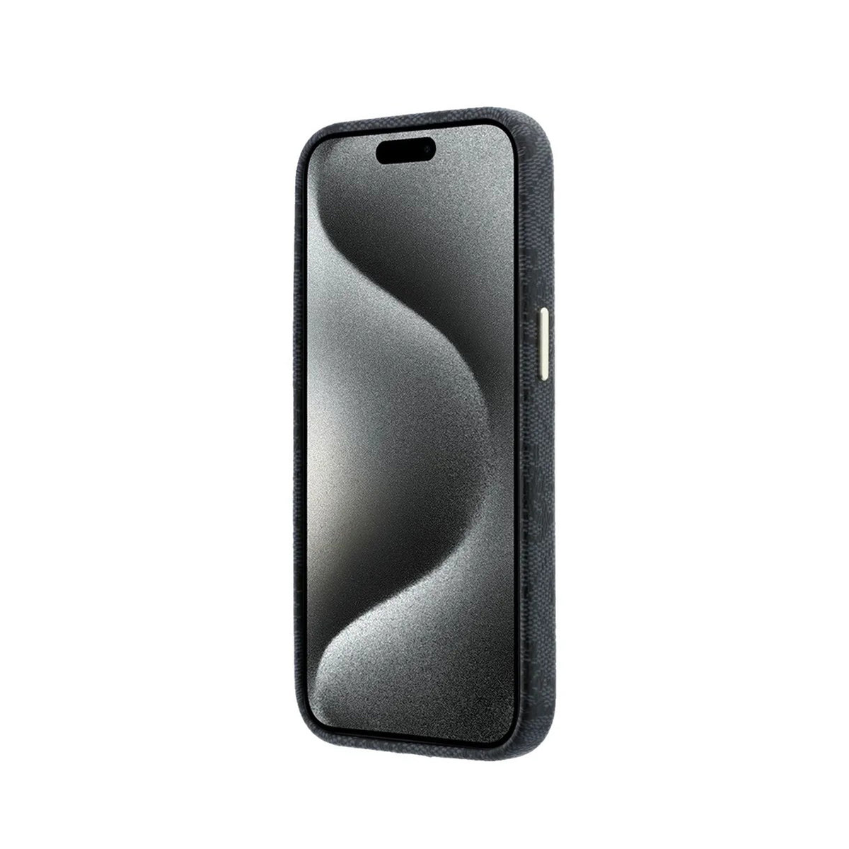 GUESS Funda de Polipiel Logo en Relieve para iPhone 14 Compatible con MagSafe y Protección Anticaídas, Negra