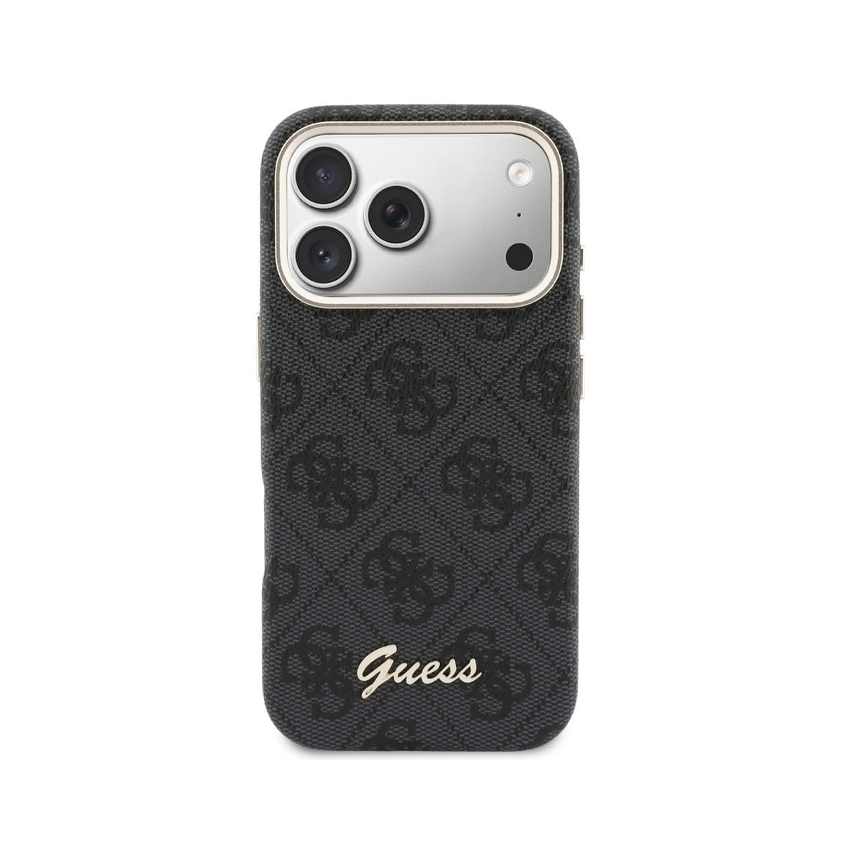 GUESS Funda Logo Script para iPhone 17 Pro/18 Pro Compatible con MagSafe, Negra
