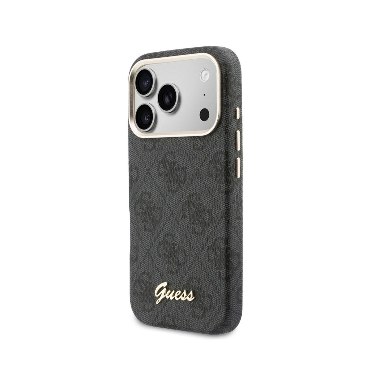 GUESS Funda Logo Script para iPhone 17 Pro/18 Pro Compatible con MagSafe, Negra