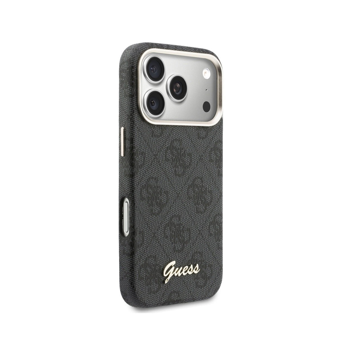 GUESS Funda Logo Script para iPhone 17 Pro/18 Pro Compatible con MagSafe, Negra