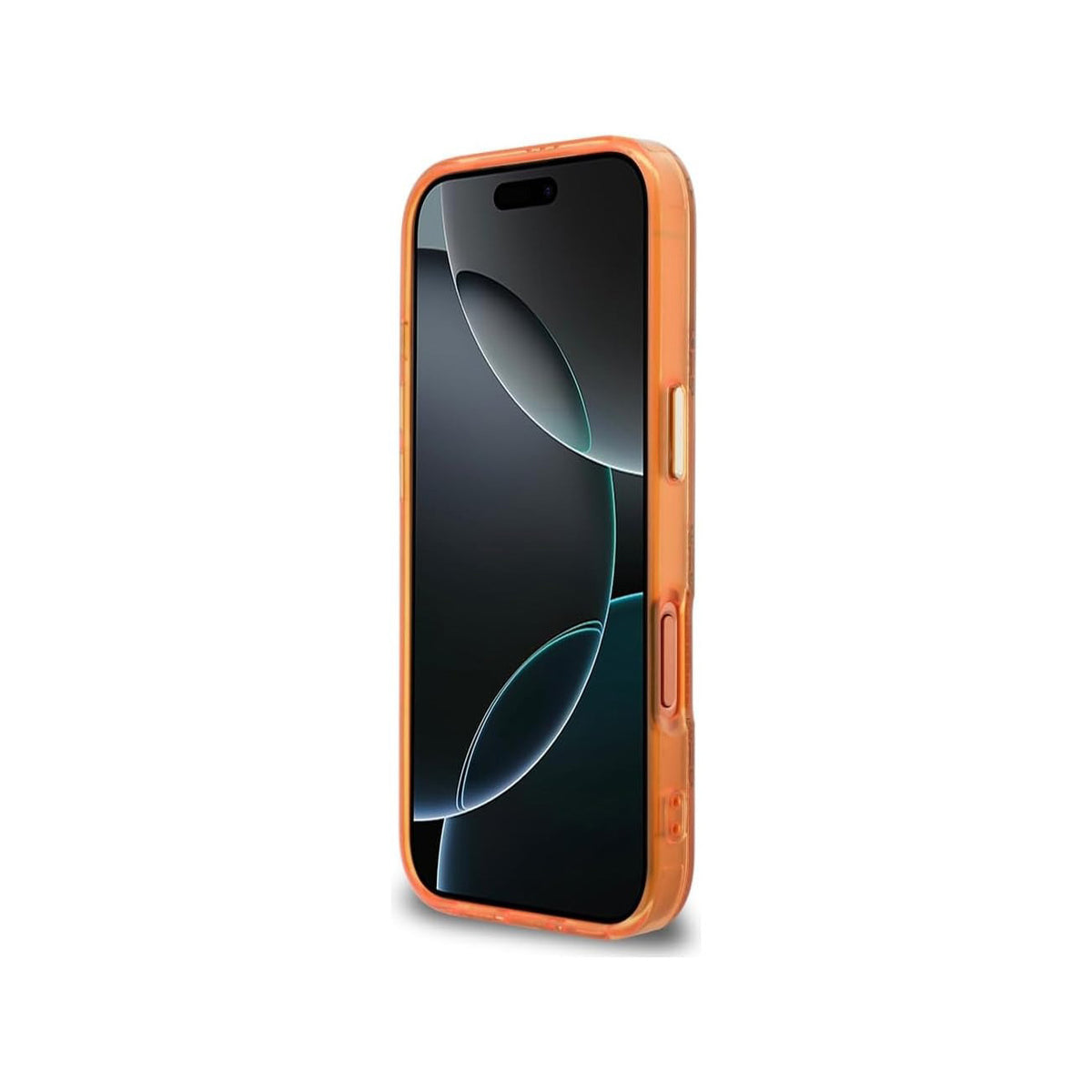 Guess Case for iPhone 17 Pro – Rigid Orange Case with Guess Multilogo, Drop Protection and Precise Fit