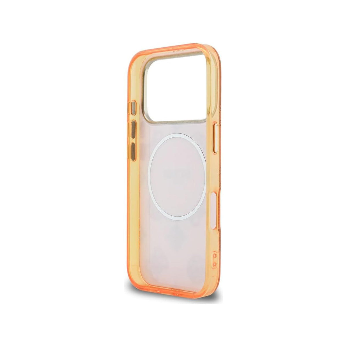 Guess Case for iPhone 17 Pro – Rigid Orange Case with Guess Multilogo, Drop Protection and Precise Fit