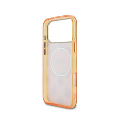 Guess Case for iPhone 17 Pro Max – Orange Hard Case with Guess Multilogo Design, Drop Protection and Precise Fit
