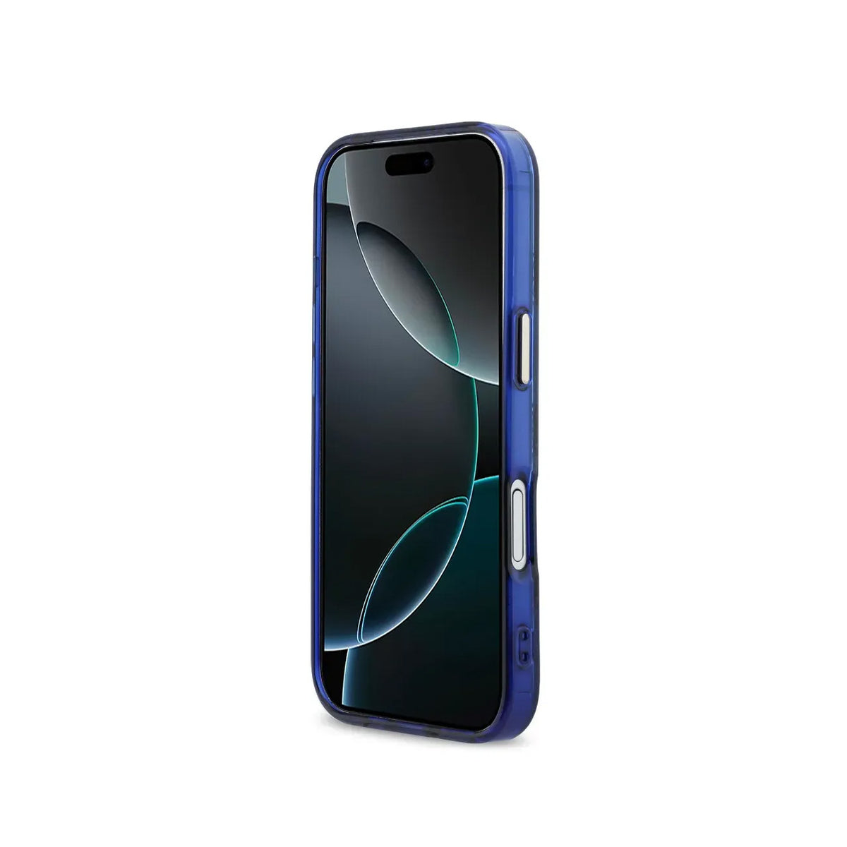 Guess Funda Multilogo para iPhone 17 Compatible con MagSafe y Protección Anticaídas, Azul