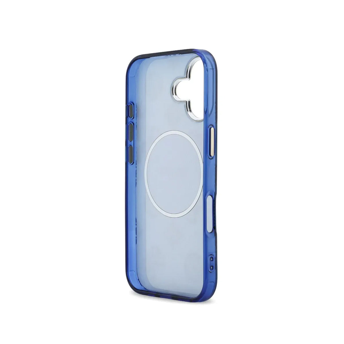 Guess Funda Multilogo para iPhone 17 Compatible con MagSafe y Protección Anticaídas, Azul