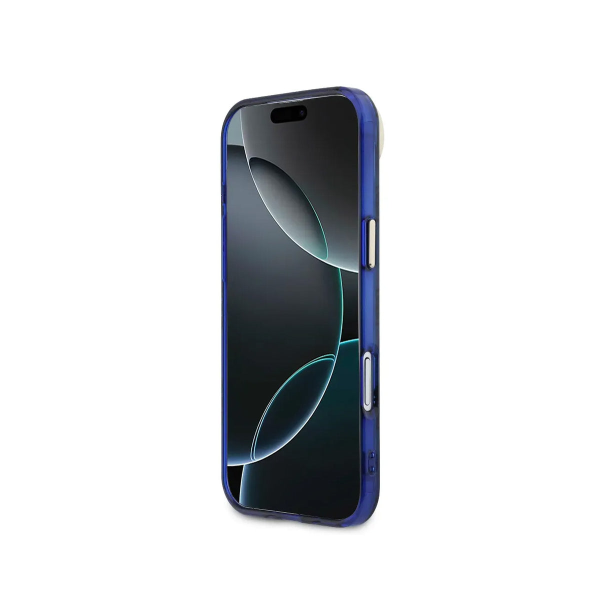 GUESS Case for iPhone 17 Air – Blue Multi-logo Guess Hard Case, Secure Protection and Precise Fit