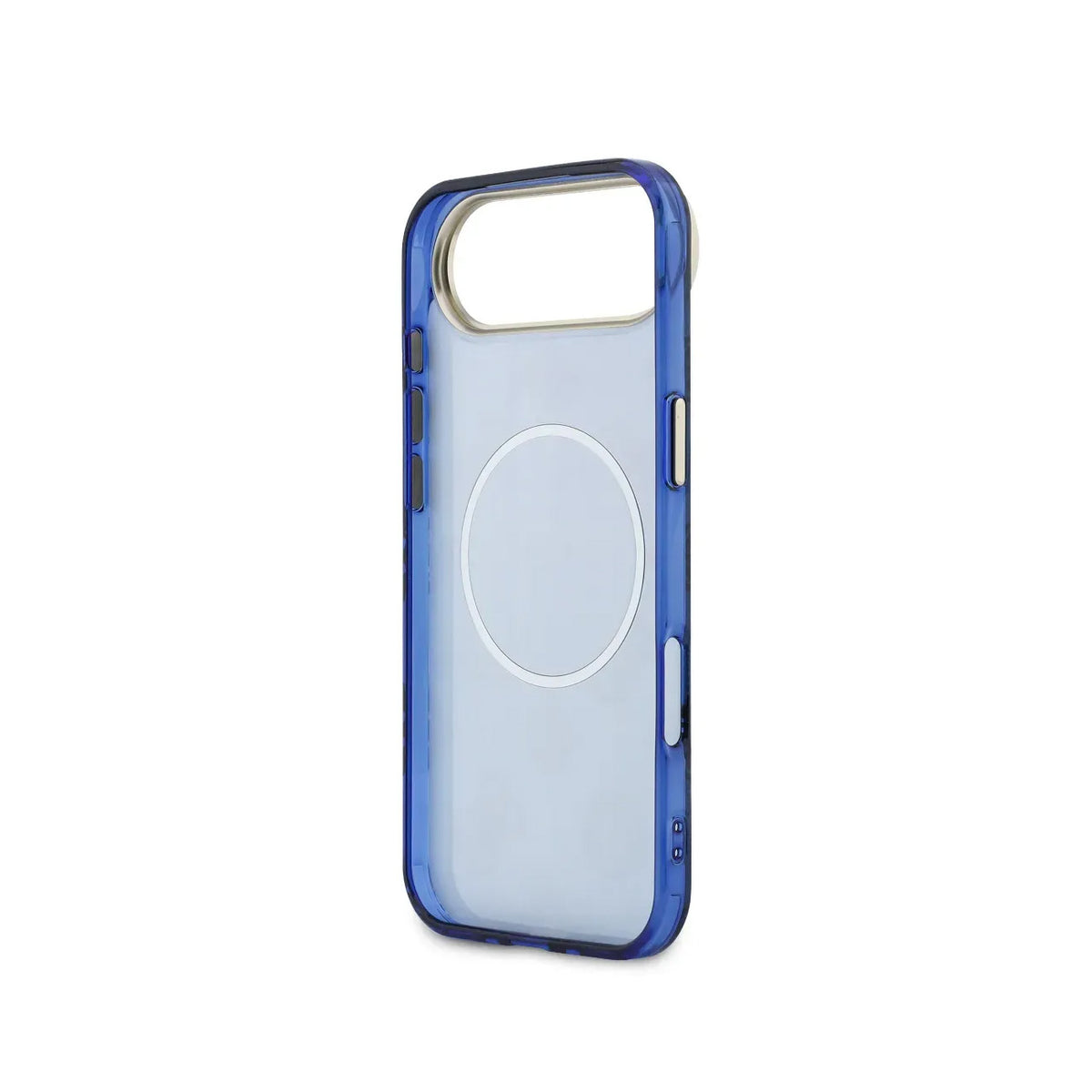 GUESS Case for iPhone 17 Air – Blue Multi-logo Guess Hard Case, Secure Protection and Precise Fit