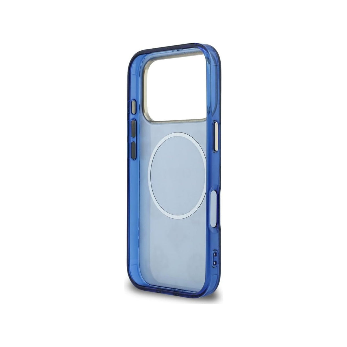 Guess Case for iPhone 17 Pro - Rigid Blue Case with Guess Multilogo, Drop Protection and Precise Fit