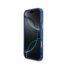 Guess Funda Multilogo para iPhone 17 Pro Max con Protección Anticaídas, Azul