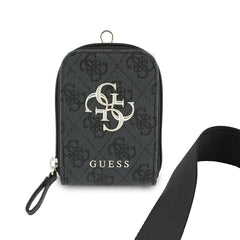 GUESS Correa Universal de PU con Cartera y Estampado 4G, Negro
