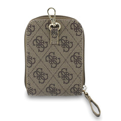GUESS Correa Universal de PU con Cartera y Estampado 4G, Marrón