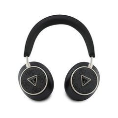 Guess Auriculares Bluetooth de Diadema – Cascos Negros con Cancelación de Ruido ENC y Logo Guess, Conexión Inalámbrica Estable y Diseño Elegante