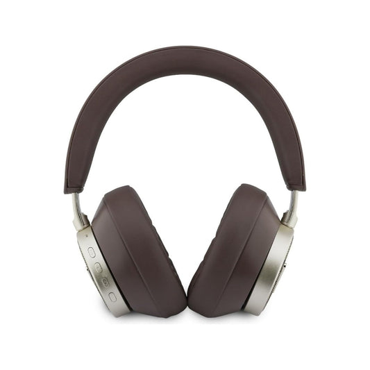 Guess Auriculares Bluetooth de Diadema – Cascos Marrón con Cancelación de Ruido ENC y Logo Guess, Conexión Inalámbrica Estable y Diseño Elegante