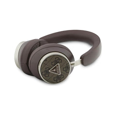 Guess Auriculares Bluetooth de Diadema – Cascos Marrón con Cancelación de Ruido ENC y Logo Guess, Conexión Inalámbrica Estable y Diseño Elegante