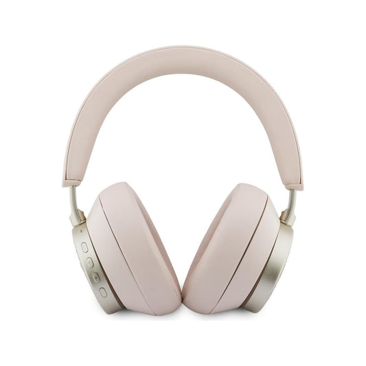 Guess Auriculares Bluetooth de Diadema – Cascos Rosa con Cancelación de Ruido ENC y Logo Guess, Conexión Inalámbrica Estable y Diseño Elegante